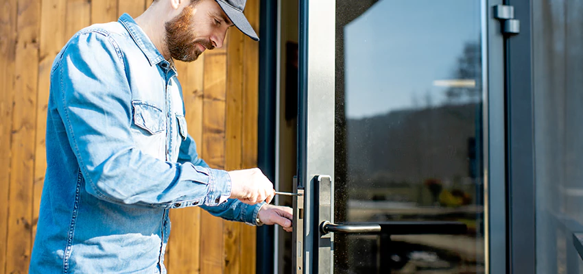 Frameless Glass Storefront Door Locks Replacement in Fontana, CA